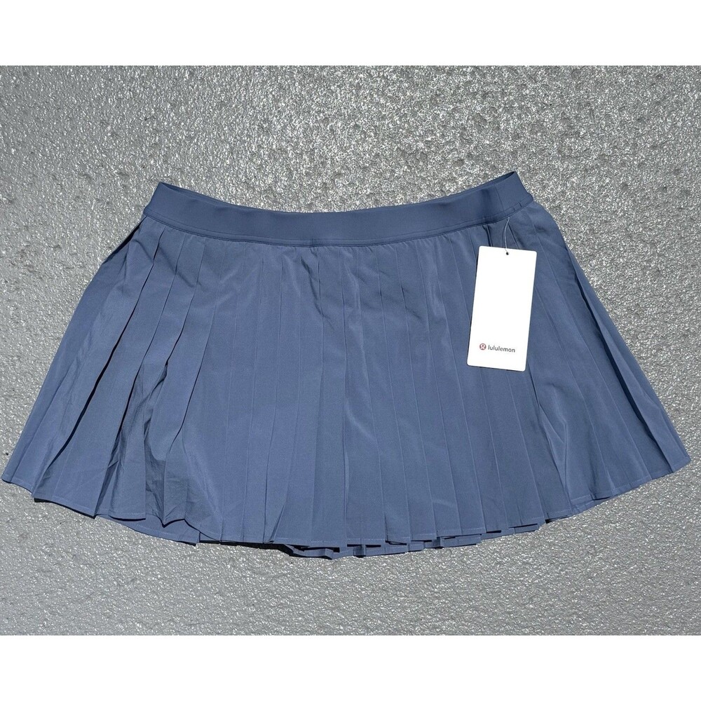 Lululemon High-Rise Pleated Tennis Skirt Oasis Blue Women’s Size 14 $88